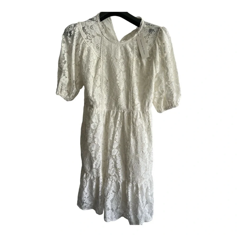 NWT Saison de la Fleur Lace Dress Sample tilts like L